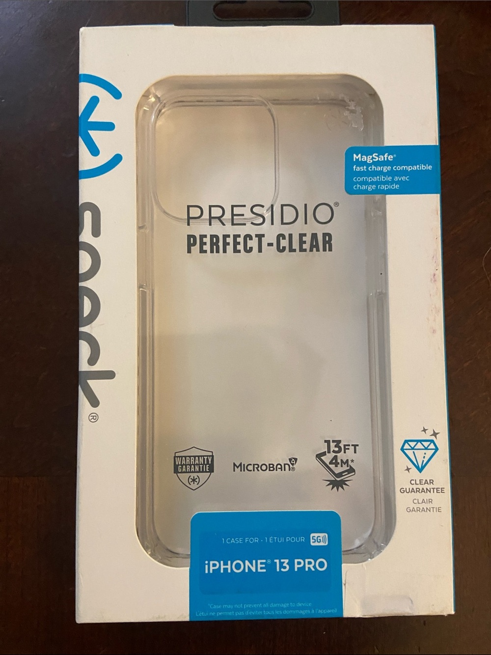 speck Presidio Perfect-Clear Clear iPhone 13 Pro Case